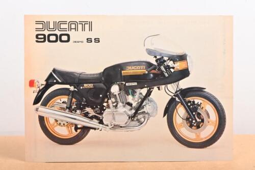 DUCATI 900: A Ducati 900 SS 1979 double sided single sheet colour sales brochure