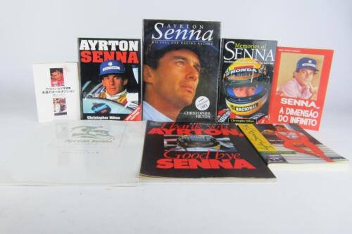SENNA: A collection of items related to Ayrton Senna.