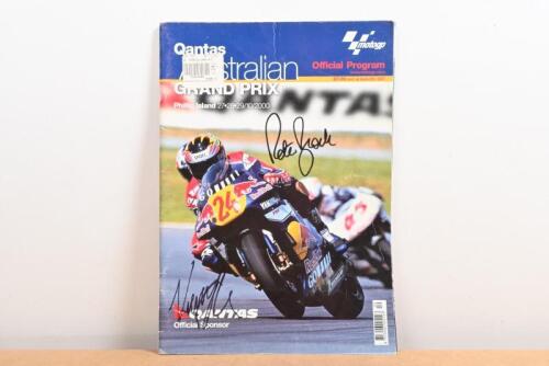 AUSTRALIAN GRAND PRIX: A 2000 Australian Grand Prix programme autographed by Peter Brock