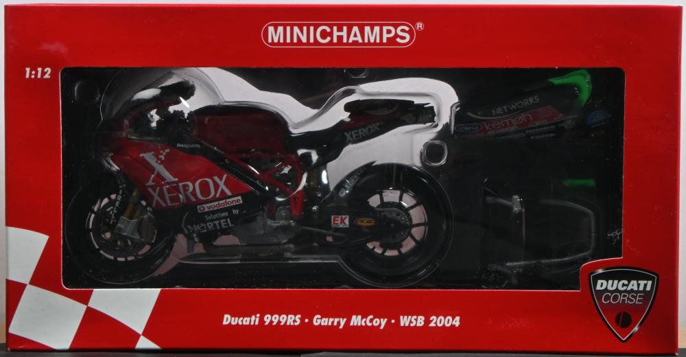 DUCATI: A NOS 1:12 scale Minichamps Ducati 999RS Team Xerox Nortel