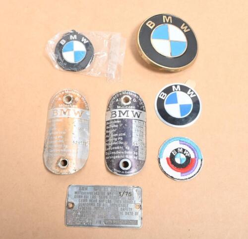BMW: A collection of BMW items including head stem frame plates, a belt buckle and keyrings