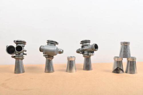 MV AGUSTA: Three early MV750s carburetors, incomplete with 4 rare trumpets.
