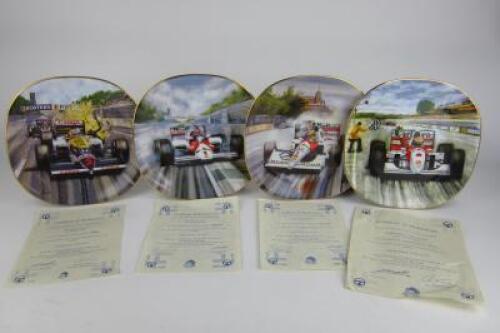 ADELAIDE F1: Four limited-edition Formula 1 commemorative cabinet plates