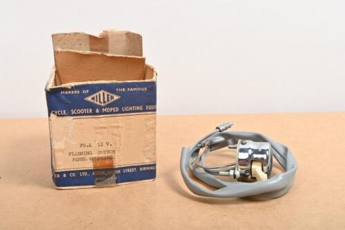 MILLER: A boxed NOS Miller 'FS.4 12 V' Flashing switch for horn/headlamp dipping switch