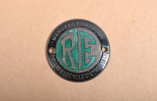 ENFIELD: An early enamelled Royal Enfield manufactures badge, 5cm diameter