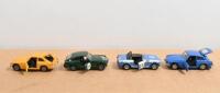 MGB/MBC GT: Four 1:43 scale models of the MGB/MGC GT by Corgi Toys