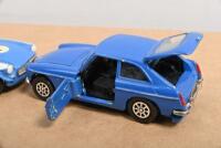MGB/MBC GT: Four 1:43 scale models of the MGB/MGC GT by Corgi Toys - 2