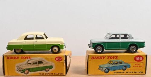 DINKY TOYS: Two Dinky Toys. Ford Zephyr Saloon (162) & Singer Gazelle (168)