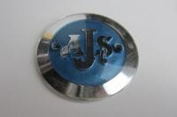MOTORBIKES: A collection of six Motorbike items. AJS badge. - 3