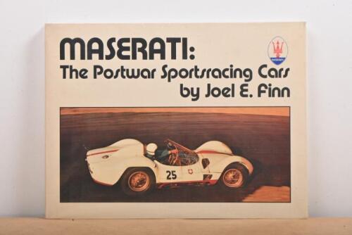 MASERATI: 'MASERATI: The Postwar Sports Racing Cars' softcover book by Joel E.Finn