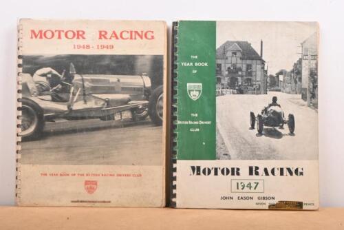 MOTOR RACING: Two consecutive editions of 'MOTOR RACING' Year Book. As prepared for The British Racing Drivers' Club, years 1947 and 1948-1949
