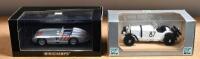 MERCEDES-BENZ: Two 1:43 scale Mercedes-Benz models. MINICHAMPS Mercedes 300 SLR Mille Miglia 1955 & RIO Limited Edition 1931 Mercedes-Benz SSKL Mille Miglia, as raced by Rudy Caracciola