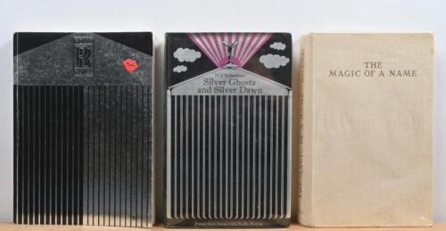 ROLLS-ROYCE: Three hardcover books detailing Rolls-Royce. 'Rolls-Royce - The Complete Works' softcover book by Mike Fox and Steve Smith