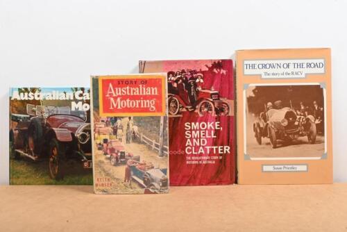 AUSTRALIAN MOTORING: Four hardcover books detailing Australian motoring. 'Story of Australian Motoring' compiled by Keith Winser