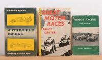 MOTOR RACING: Three period books detailing motor racing. 'GREAT MOTOR RACES' hardcover book by Bruce Carter