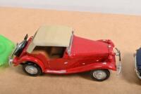 MG: A group of plastic MG 1:32 scale models. MG TD & MG B models - 6