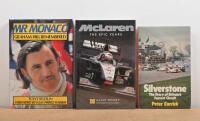 BRITISH RACING: Three hardcover book detailing British racing. 'McLaren - THE EPIC YEARS' by Alan Henry