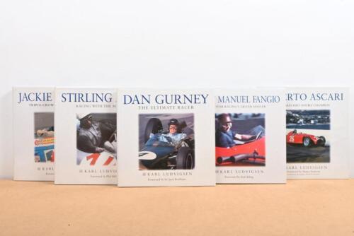 GRAND PRIX DRIVERS: A series of hardcover books by Karl Ludvigsen detailing the Grand Prix racing careers of various drivers. 'ALBERTO ASCARI', 'JUAN MANUEL FANGIO', 'DAN GURNEY', 'STIRLING MOSS', 'JACKIE STEWART'