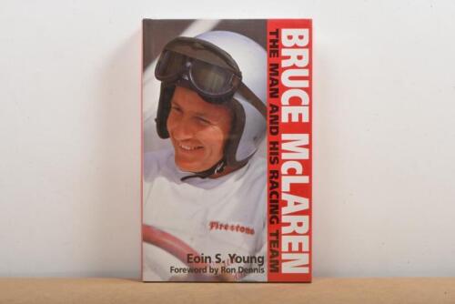 McLAREN: 'BRUCE McLAREN - THE MAN AND HIS RACING TEAM' hardcover book. Authored and signed by Eoin S.Young