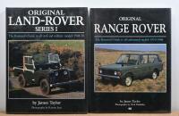 LAND ROVER/RANGE ROVER: Two hard cover restorers guides by James Taylor - 'ORIGINAL LAND-ROVER SERIES I' & 'ORIGINAL RANGE ROVER'