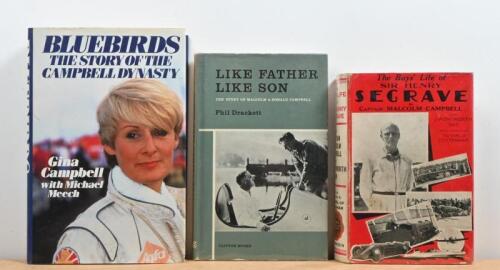 LAND SPEED RECORDS: Three hardcover books concerned with land speed records. 'THE BOYS' LIFE OF SIR HENRY SEGRAVE' by Captain Malcolm Campbell & Wentworth Day