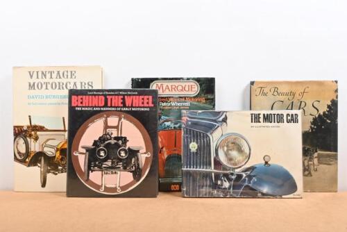 VINTAGE MOTORING: Five hardcover books detailing vintage motoring and motor cars. 'THE MOTOR CAR', English translation by Rodney Walkerley and Lyon Benzimra