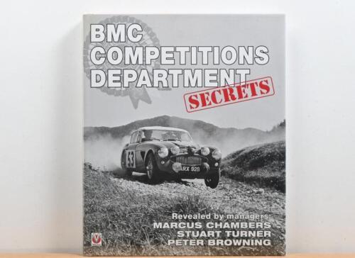 BMC: A hardcover issue of 'BMC COMPETITIONS DEPARTMENT -SECRETS' revealed by managers Marcus Chambers, Stuart Turner, Peter Browning