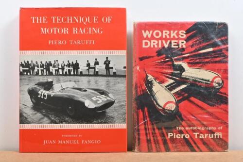 TARUFFI: Two hardcover books by Piero Taruffi. "The Technique of Motor Racing" & "WORKS DRIVER" - the autobiography of Piero Taruffi
