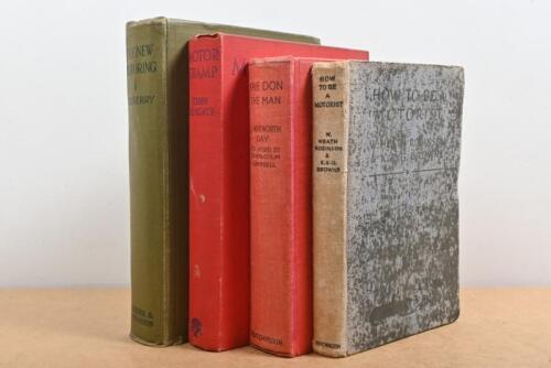 MOTORING: Four period hardcover novels detailing motoring. 'KAYE DON THE MAN' by J.WENTWORTH DAY, published circa 1934