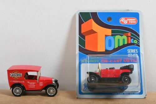 VINTAGE MODELS: Two vintage diecast models. Tomica TYPE-T FORD (NO. F11) & Matchbox Special Limited Edition Austin Seven (YY65) in 'CASTROL' livery