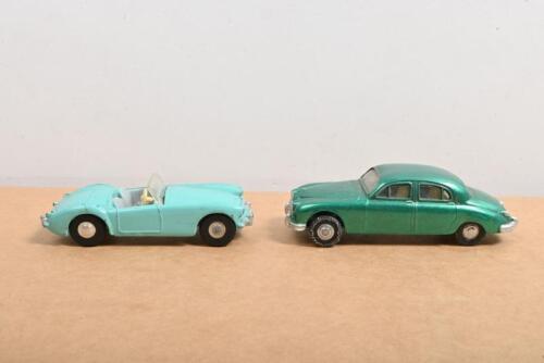 SPOT-ON: Two vintage SPOT-ON models. No.104 MGA Sports Car & No.114 Jaguar 3.4 Litre