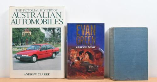 AUSTRALIAN MOTORING: Three hardcover books detailing Australian motoring. 'THE PICTORIAL HISTORY OF AUSTRALIAN AUTOMOBILES' by Andrew Clarke