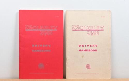 WOLSELEY: Two original 1960s 'WOLSELEY 24/80 DRIVER'S HANDBOOK' (TP 657A & TP 657B)