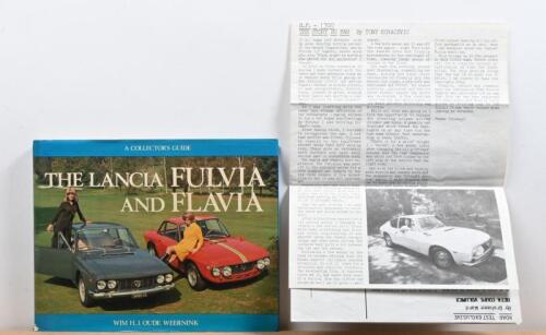 LANCIA: 'The Lancia Fulvia and Flavia' hardcover book by Wim H.J. Oude Weernink
