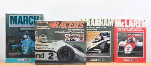 FORMULA 1: Three hardcover books detailing Formula 1 teams. First Edition 'MARCH - THE GRAND PRIX & INDY CARS' by Alan Henry